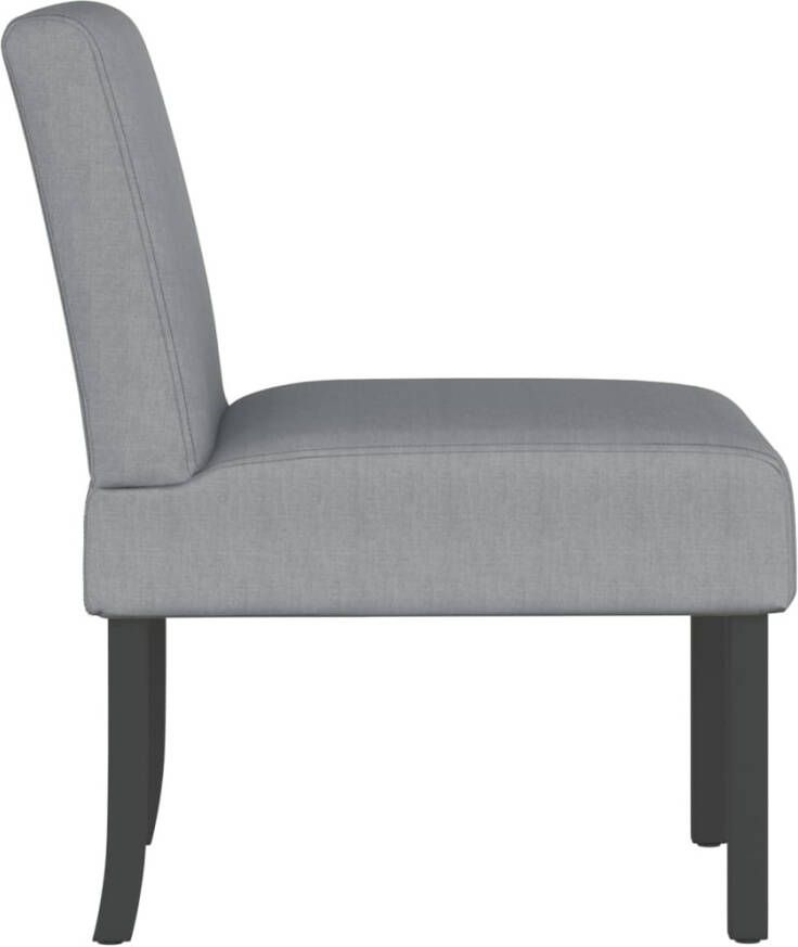 VidaXL Stoel stof lichtgrijs - Foto 4