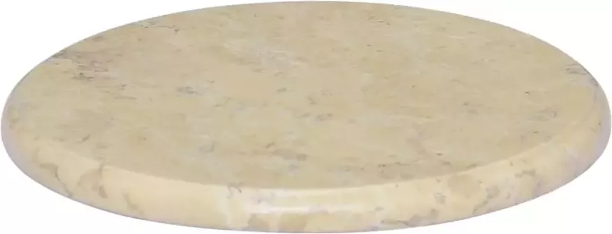 VidaXL Tafelblad Ã40x2 5 cm marmer crÃ¨mekleurig - Foto 4