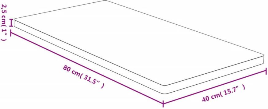 VidaXL -Tafelblad-40x80x1 5-cm-bamboe - Foto 3