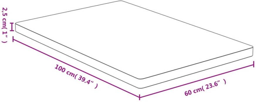 VidaXL -Tafelblad-60x100x2 5-cm-bamboe - Foto 3