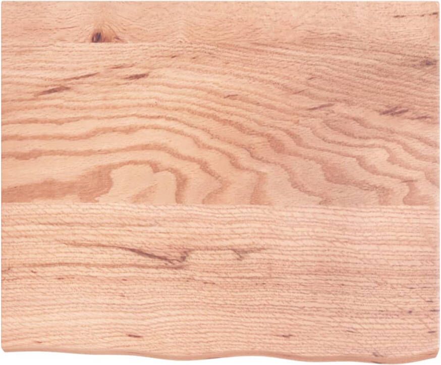VidaXL -Tafelblad-60x50x(2-4)-cm-behandeld-massief-eikenhout-lichtbruin - Foto 2