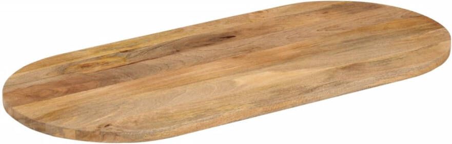 VidaXL -Tafelblad-ovaal-100x40x3 8-cm-massief-mangohout - Foto 4