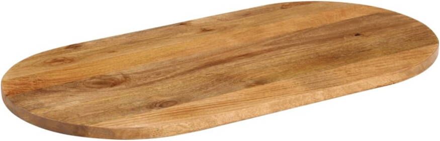 VidaXL -Tafelblad-ovaal-100x40x3 8-cm-massief-mangohout - Foto 3