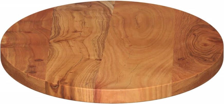 VidaXL -Tafelblad-ovaal-120x60x2 5-cm-massief-acaciahout - Foto 2