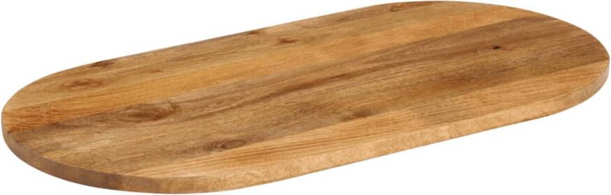 VidaXL -Tafelblad-ovaal-120x60x2 5-cm-massief-mangohout - Foto 3