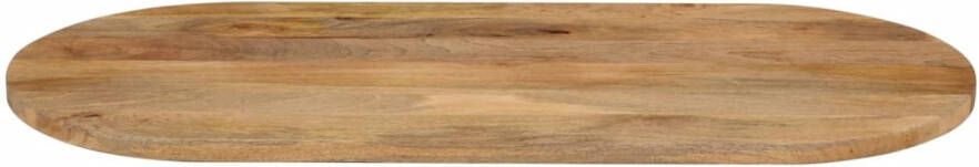 VidaXL -Tafelblad-ovaal-120x60x2 5-cm-massief-mangohout - Foto 3