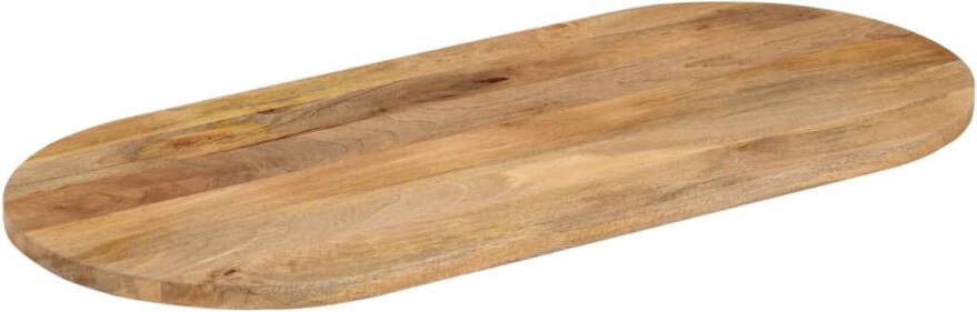 VidaXL -Tafelblad-ovaal-140x50x2 5-cm-massief-mangohout - Foto 4