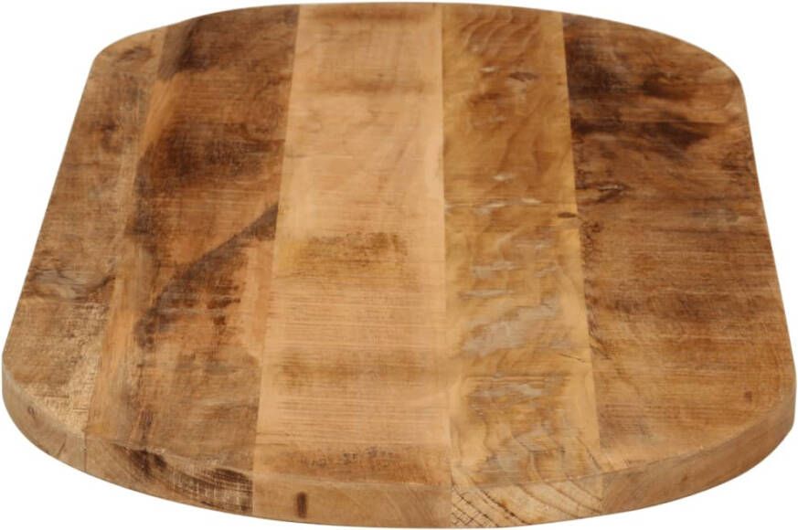 VidaXL -Tafelblad-ovaal-140x50x2 5-cm-massief-ruw-mangohout