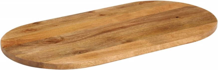 VidaXL -Tafelblad-ovaal-140x60x2 5-cm-massief-mangohout - Foto 3