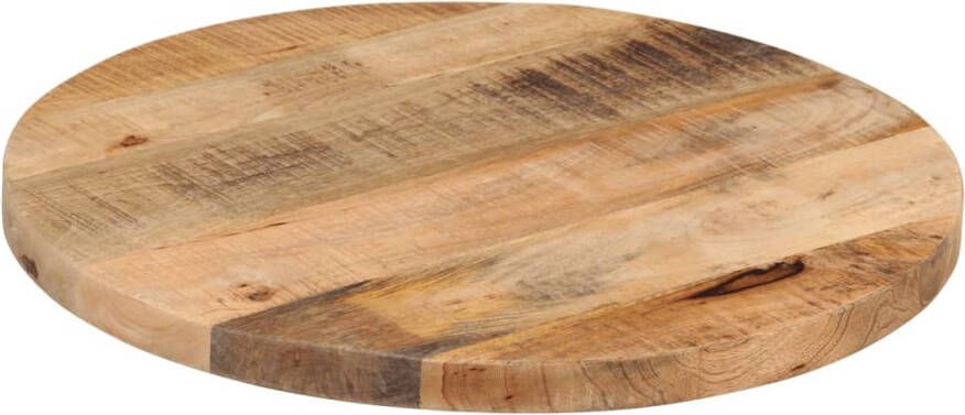 VidaXL -Tafelblad-rond-Ø-40x1 5-cm-massief-ruw-mangohout - Foto 4