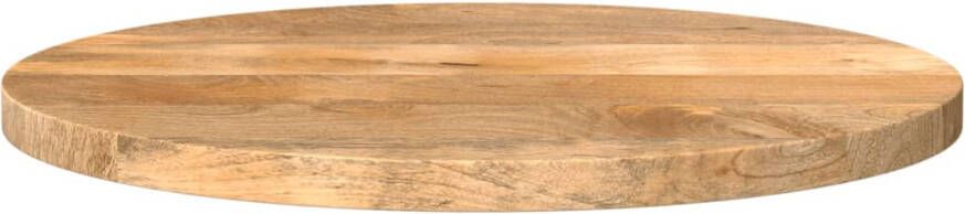 VidaXL -Tafelblad-rond-Ø-40x3 8-cm-massief-ruw-mangohout - Foto 3