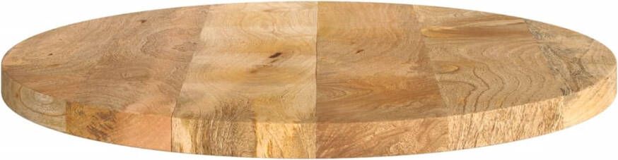 VidaXL -Tafelblad-rond-Ø-40x3 8-cm-massief-ruw-mangohout - Foto 2