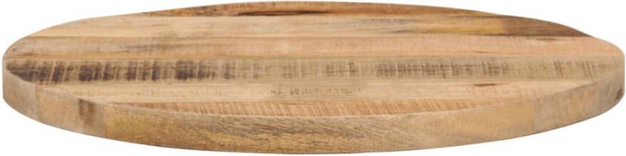 VidaXL -Tafelblad-rond-Ø-40x3 8-cm-massief-ruw-mangohout - Foto 3