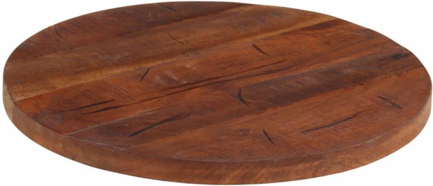 VidaXL -Tafelblad-rond-Ø-50x2 5-cm-massief-gerecycled-hout - Foto 2