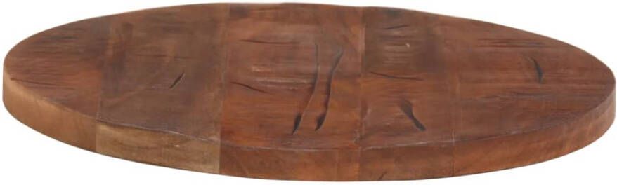 VidaXL -Tafelblad-rond-Ø-50x3 8-cm-massief-gerecycled-hout - Foto 2