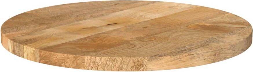 VidaXL -Tafelblad-rond-Ø-50x3 8-cm-massief-ruw-mangohout - Foto 3