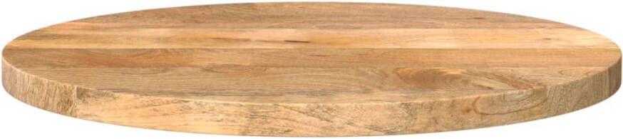 VidaXL -Tafelblad-rond-Ø-50x3 8-cm-massief-ruw-mangohout - Foto 2