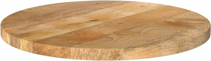 VidaXL -Tafelblad-rond-Ø-60x2 5-cm-massief-ruw-mangohout - Foto 3