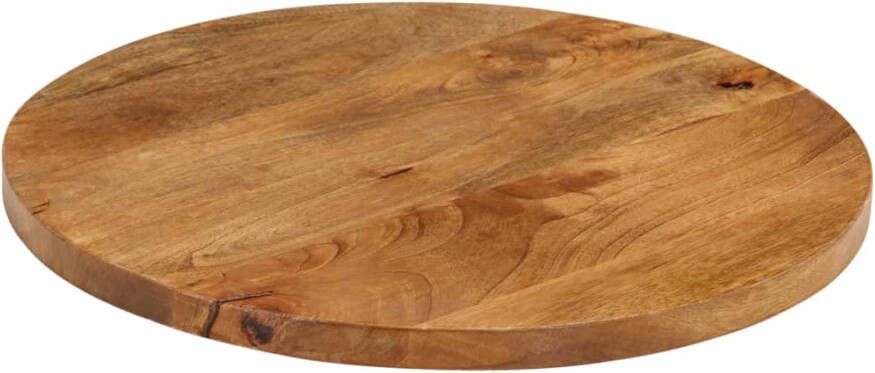 VidaXL -Tafelblad-rond-Ø-60x2 5-cm-massief-ruw-mangohout - Foto 3