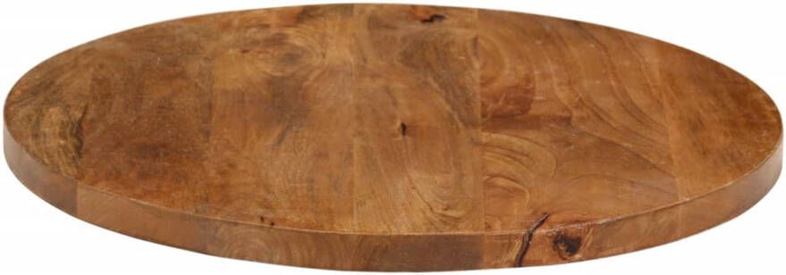 VidaXL -Tafelblad-rond-Ø-60x2 5-cm-massief-ruw-mangohout - Foto 2