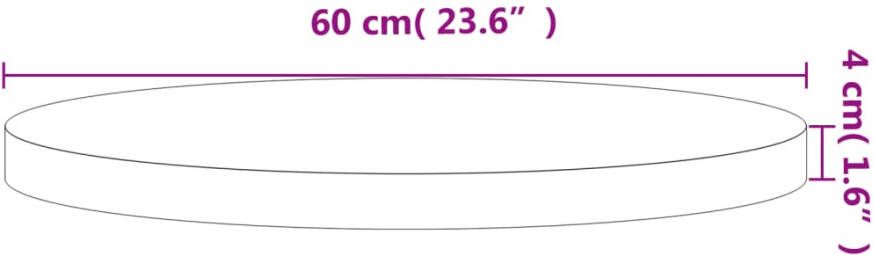 VidaXL -Tafelblad-rond-Ø60x4-cm-massief-beukenhout - Foto 4