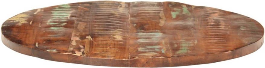 VidaXL -Tafelblad-rond-Ø-80x1 5-cm-massief-gerecycled-hout - Foto 2
