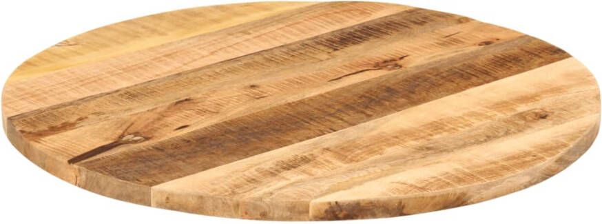 VidaXL -Tafelblad-rond-Ø-80x1 5-cm-massief-ruw-mangohout - Foto 4