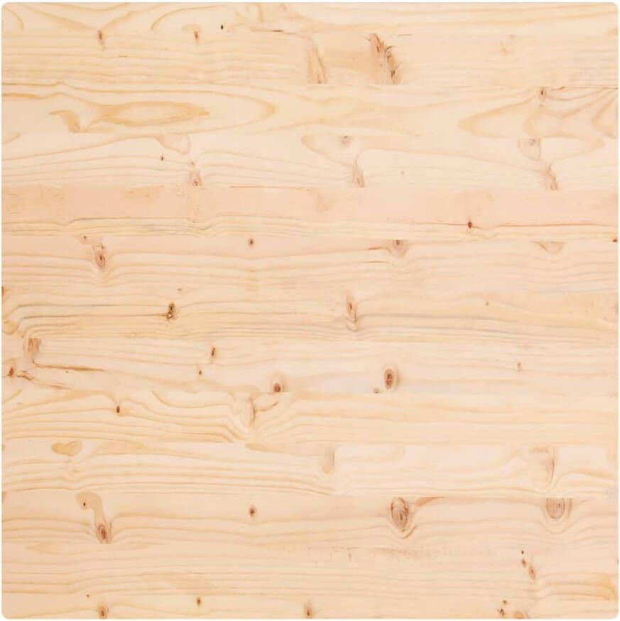 VidaXL -Tafelblad-vierkant-70x70x2 5-cm-massief-grenenhout - Foto 1