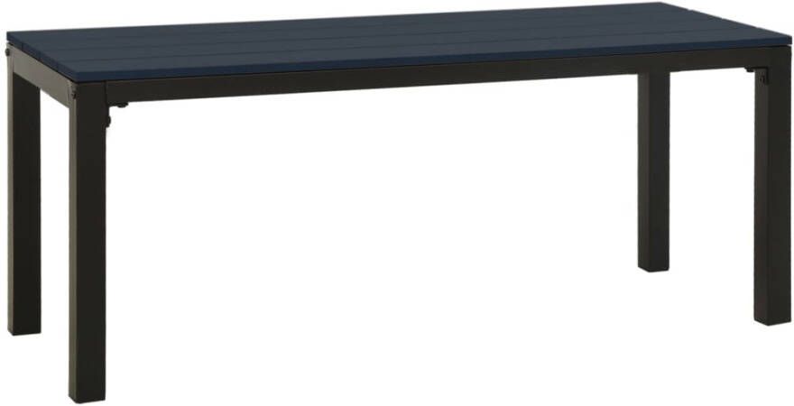 VIDAXL Tuinbank 110 cm staal en HKC zwart - Foto 2