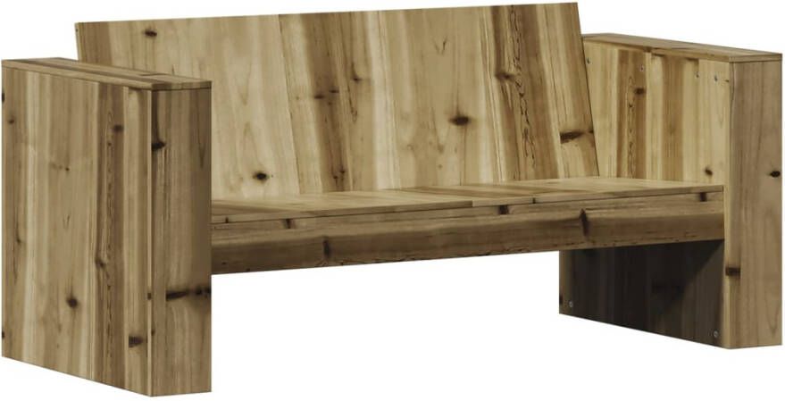 VIDAXL Tuinbank 2-zits 134x60x62 cm geïmpregneerd grenenhout - Foto 2