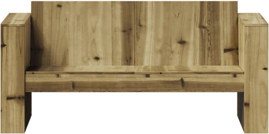 VIDAXL Tuinbank 2-zits 134x60x62 cm geïmpregneerd grenenhout - Foto 3
