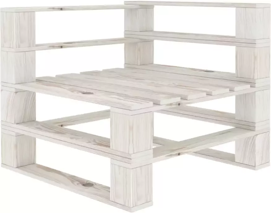 VIDAXL Tuinbank 2-zits met antracietkleurige kussens pallet hout - Foto 1