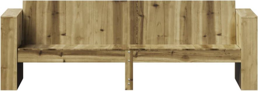 VIDAXL Tuinbank 3-zits 189x60x62 cm geïmpregneerd grenenhout - Foto 3