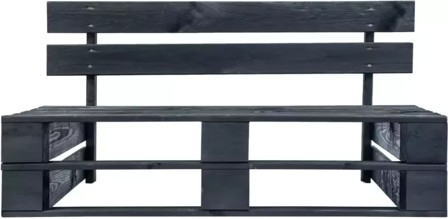 VIDAXL Tuinbank pallet hout zwart - Foto 3