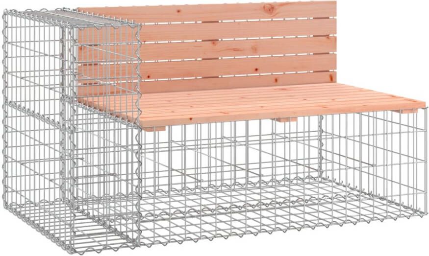 VIDAXL Tuinbank schanskorfontwerp 122x71x65 5 cm massief douglashout - Foto 2