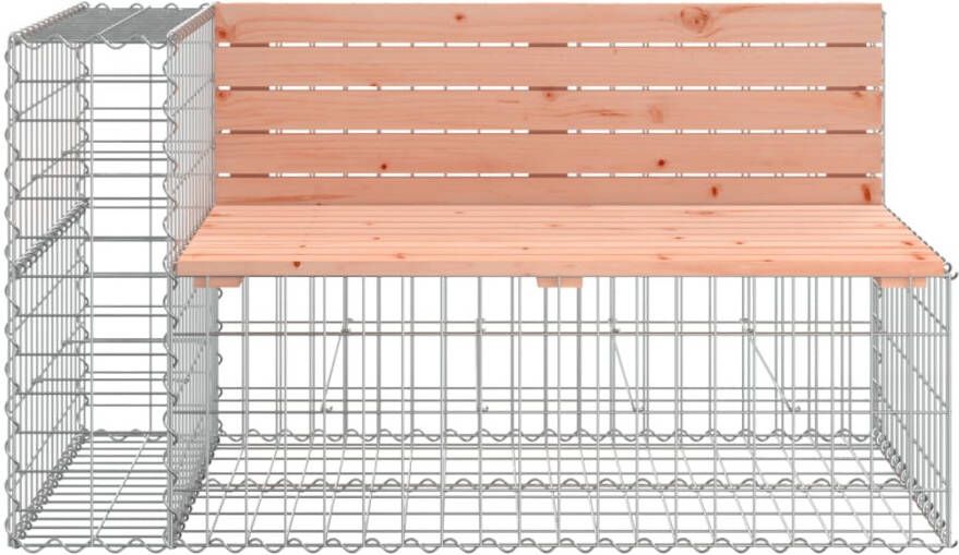 VIDAXL Tuinbank schanskorfontwerp 122x71x65 5 cm massief douglashout - Foto 3