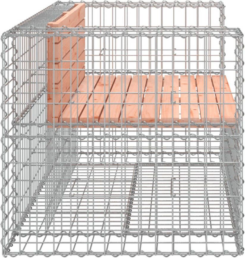 VIDAXL Tuinbank schanskorfontwerp 143x71x65 5 cm massief douglashout