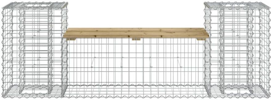 VIDAXL Tuinbank schanskorfontwerp 183x41x60 5 cm geïmpregneerd hout - Foto 3