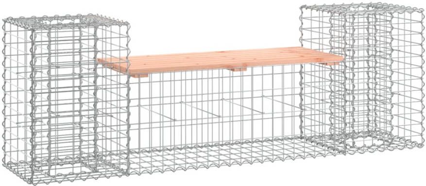 VIDAXL Tuinbank schanskorfontwerp 183x41x60 5 cm massief douglashout - Foto 2