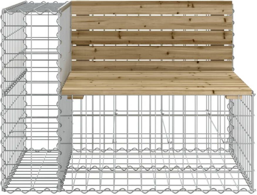 VIDAXL Tuinbank schanskorfontwerp 184x71x65 5 cm geïmpregneerd hout