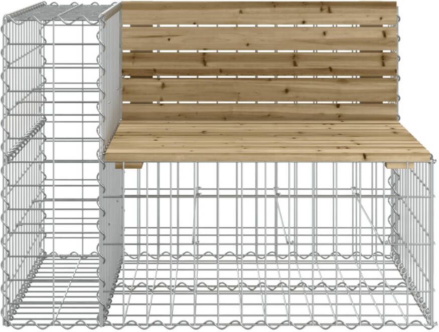 VIDAXL Tuinbank schanskorfontwerp 287x71x65 5 cm geïmpregneerd hout