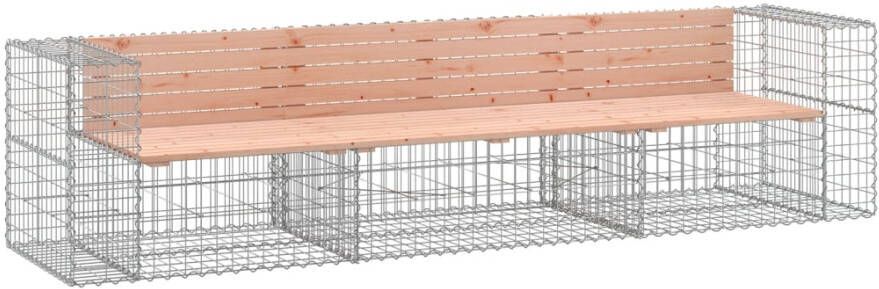 VIDAXL Tuinbank schanskorfontwerp 287x71x65 5 cm massief douglashout - Foto 3