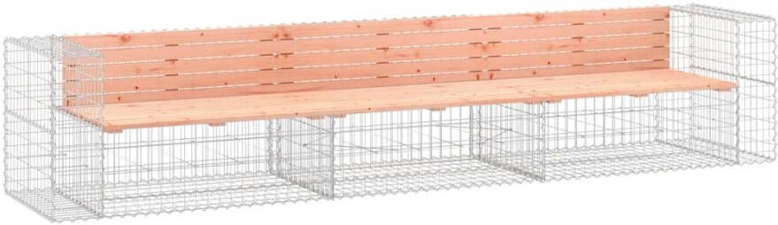 VIDAXL Tuinbank schanskorfontwerp 347x71x65 5 cm massief douglashout - Foto 3