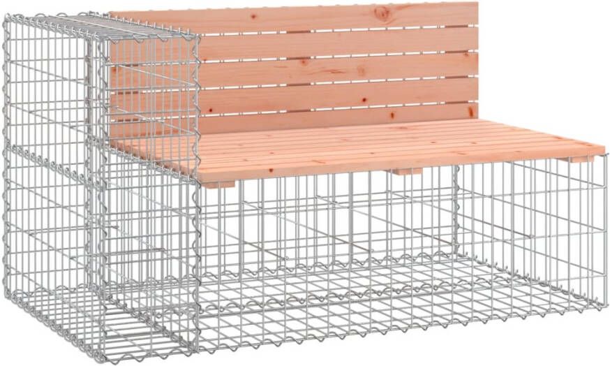 VIDAXL Tuinbank schanskorfontwerp 347x71x65 5 cm massief douglashout