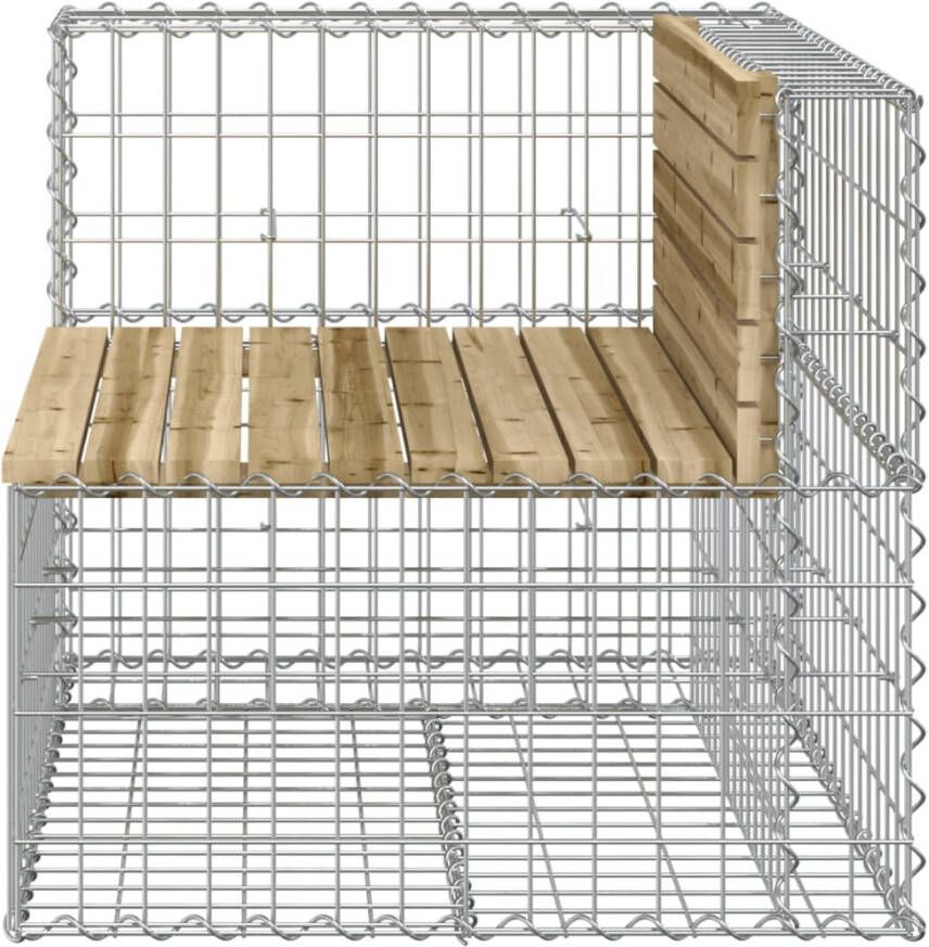 VIDAXL Tuinbank schanskorfontwerp 92x71x65 5 cm geïmpregneerd hout