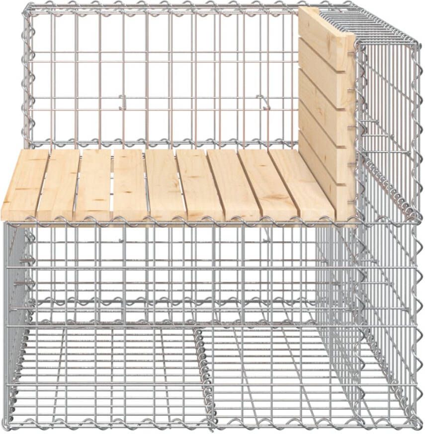 VIDAXL Tuinbank schanskorfontwerp 92x71x65 5 cm massief grenenhout