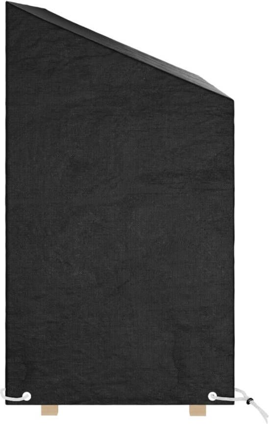 VIDAXL Tuinbankhoes met 8 oogjes 160x70x70 88 cm polyetheen - Foto 2