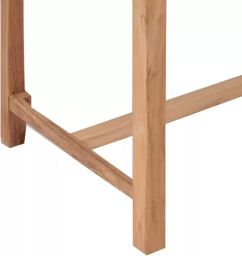 VidaXL Tuinbartafel 110x60x105 cm massief teakhout