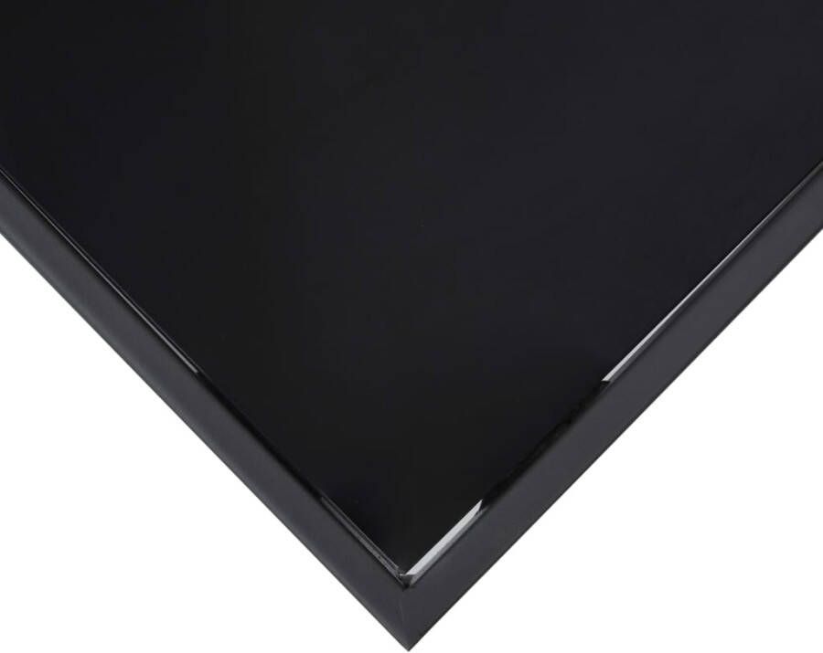VIDAXL Tuinbartafel 110x60x110 cm gehard glas zwart - Foto 2
