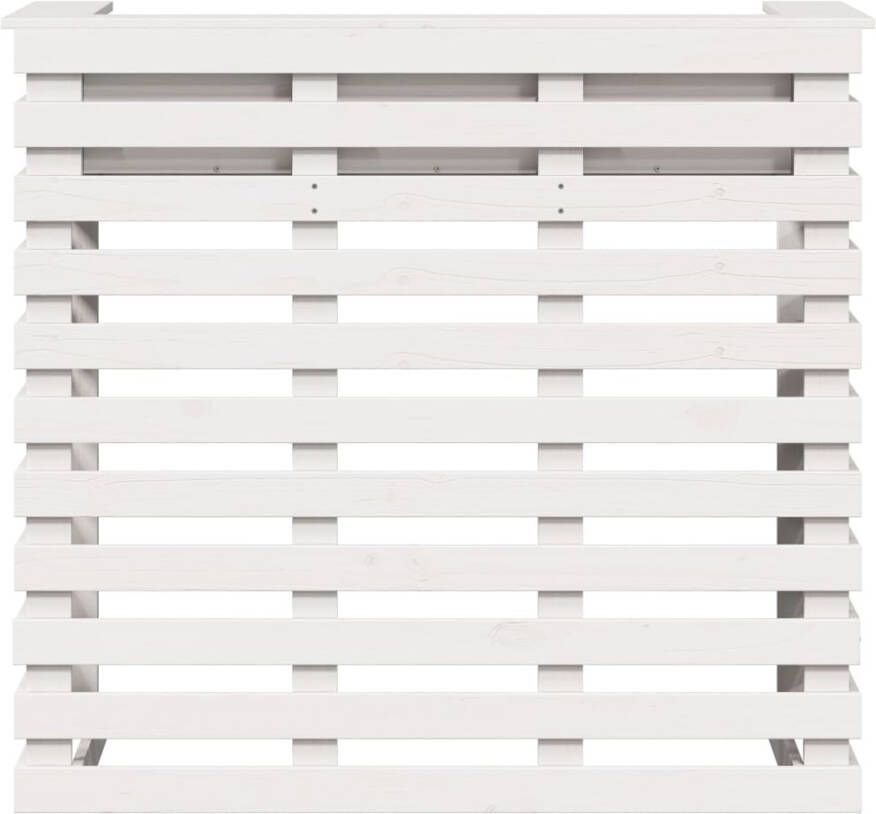 VidaXL Tuinbartafel 113 5x50x103 cm massief grenenhout wit - Foto 3